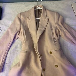 Acne Cream Blazer Classic Notched Lapel
